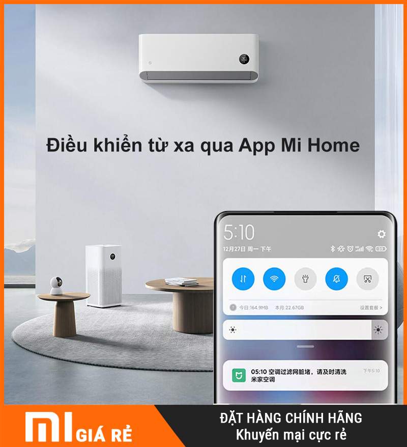 Điều Hòa 1 Chiều Xiaomi Inverter KF-26GW/C2A5 1HP Cao Cấp