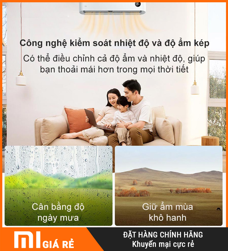 Điều Hòa Xiaomi Mijia KFR-26GW/V1A1 1HP 2 Chiều Cao Cấp