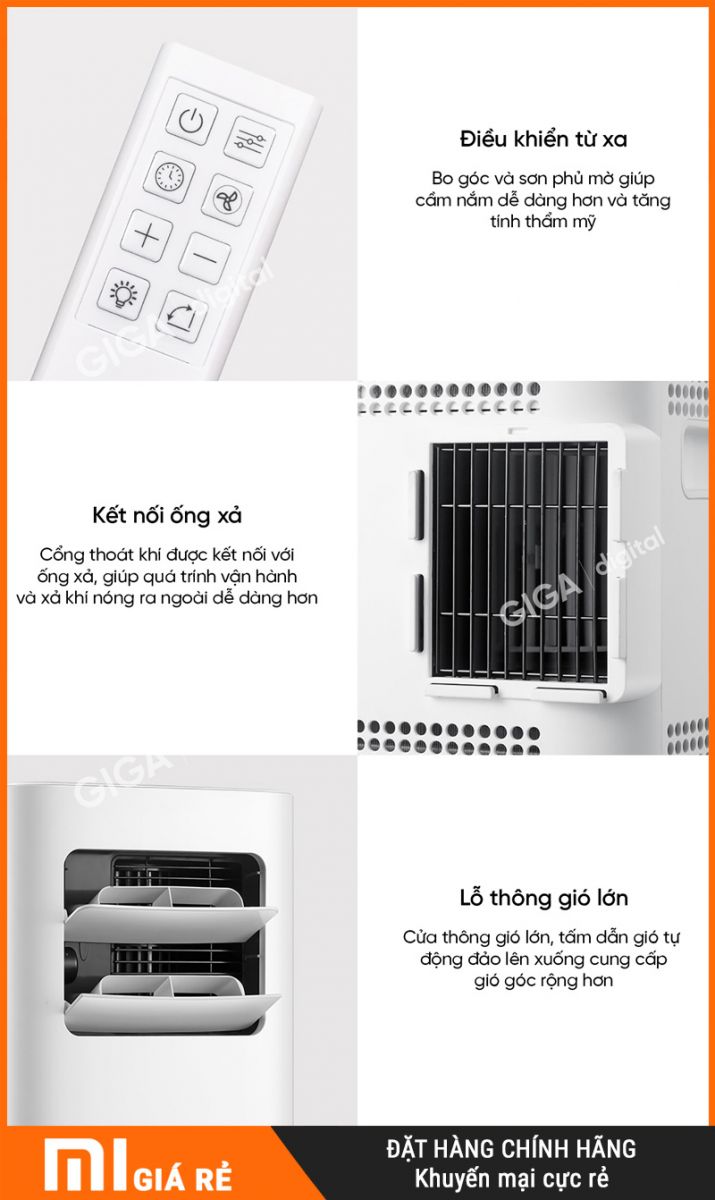 Quạt Điều Hòa Di Động New Widetech KY-26EAW2