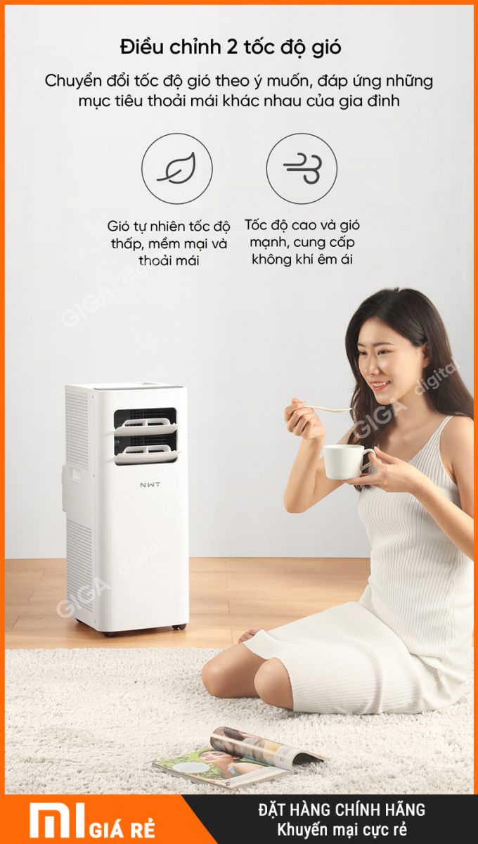 Quạt Điều Hòa Di Động New Widetech KY-26EAW2