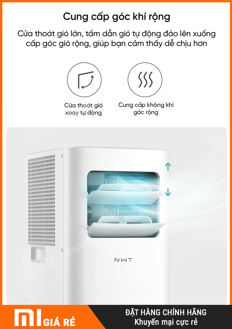 Quạt Điều Hòa Di Động New Widetech KY-26EAW2