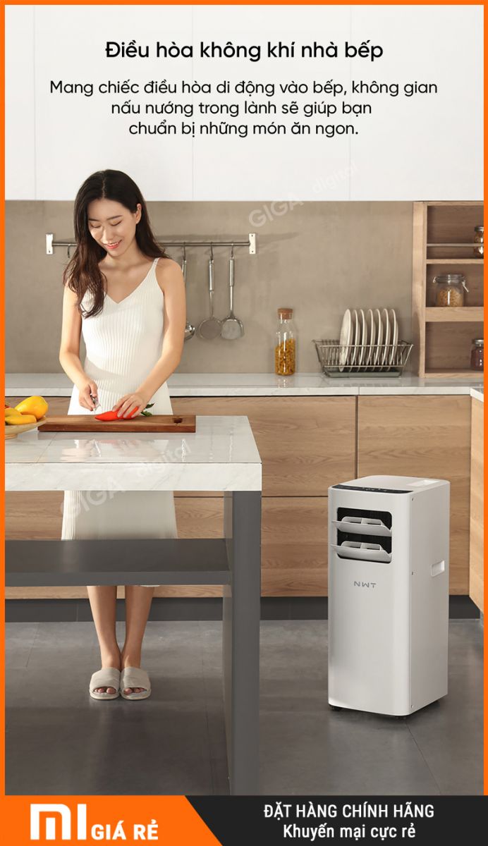 Quạt Điều Hòa Di Động New Widetech KY-26EAW2