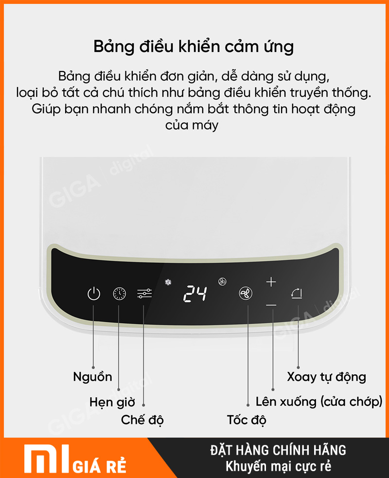 Quạt Điều Hòa Di Động New Widetech KY-26EAW2
