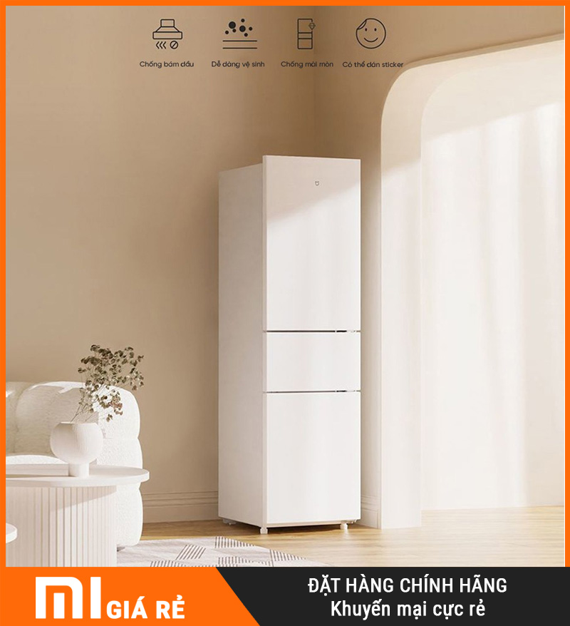 Tủ Lạnh 3 Cánh Xiaomi Mijia 205L Ngăn Đông Mềm
