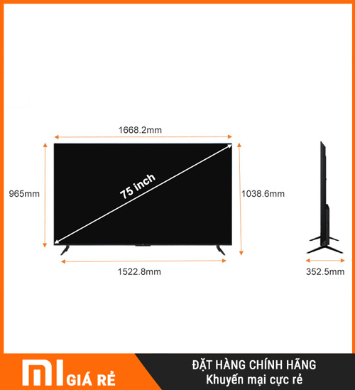 tivi xiaomi EA Pro 75 inch