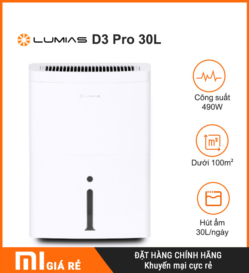 Máy Hút Ẩm Không Khí Lumias D3 Pro 30L 