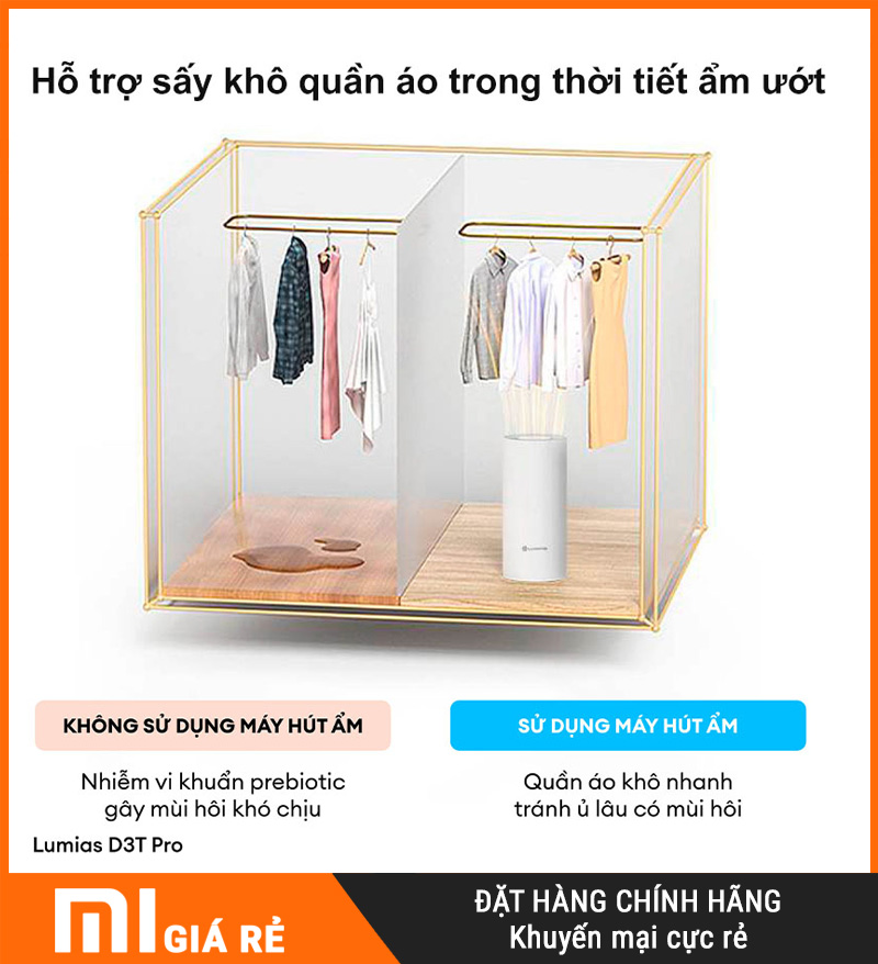Máy Hút Ẩm Không Khí Lumias D3T Pro 28L 