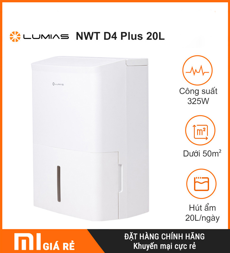 Máy Hút Ẩm Không Khí Lumias NWT D4 Plus 20L