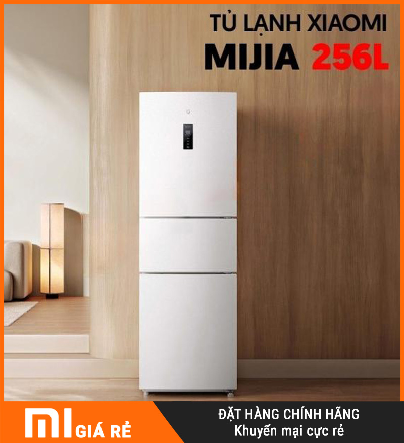 Tủ Lạnh Xiaomi Mijia 256L, 3 Cánh, Hạn Chế Đông Dính