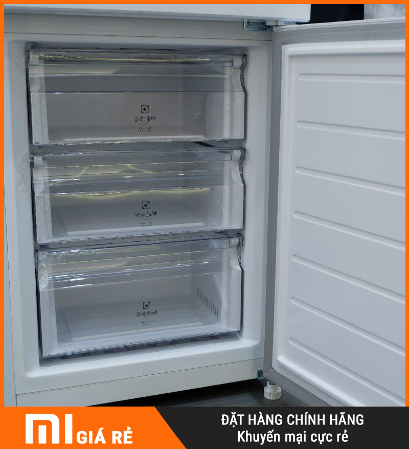 Tủ Lạnh Xiaomi Mijia 256L, 3 Cánh, Hạn Chế Đông Dính