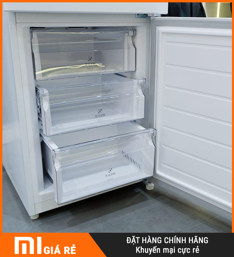 Tủ Lạnh Xiaomi Mijia 256L, 3 Cánh, Hạn Chế Đông Dính
